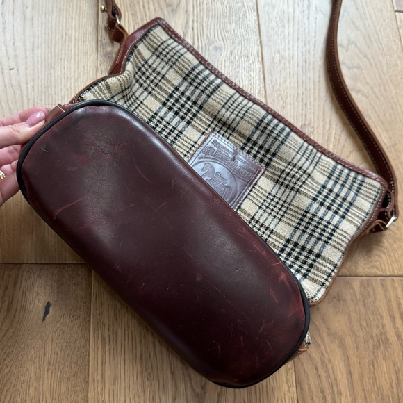 5/a Baker Elizabeth Bag - EUC - Brown Leather & Plaid - Picture 5 of 14